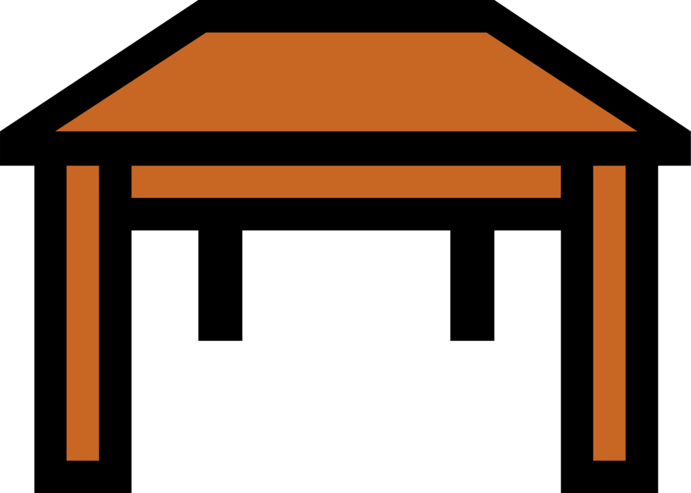 Vector Illustration of Common Household Furniture Table