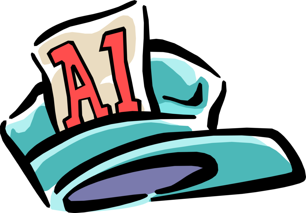 Vector Illustration of A1 Symbol on Hat