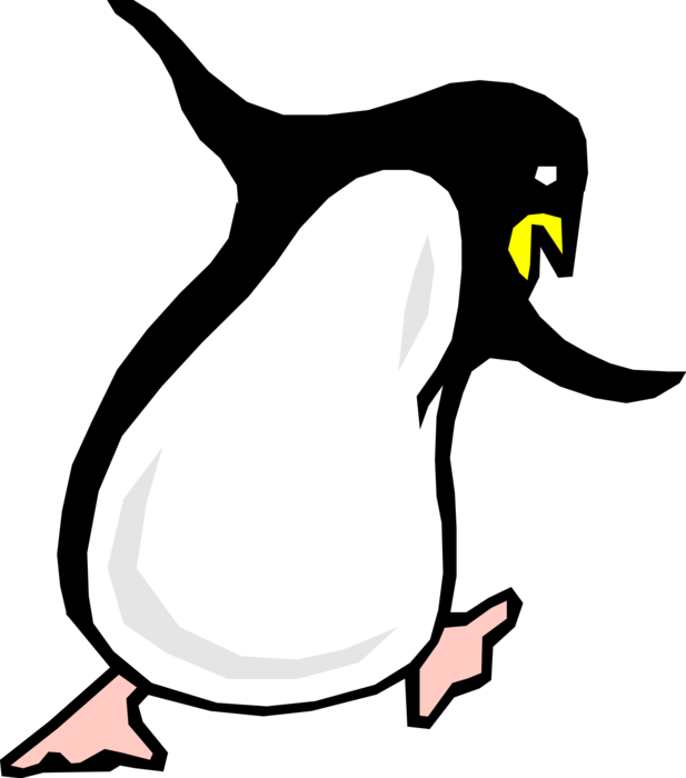 Vector Illustration of Dancing Penguin Dances