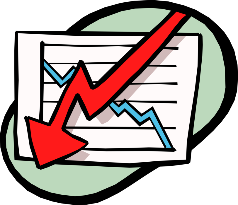 Vector Illustration of Business Trends Sales Chart Diagram or Graph is Graphical Representation of Data