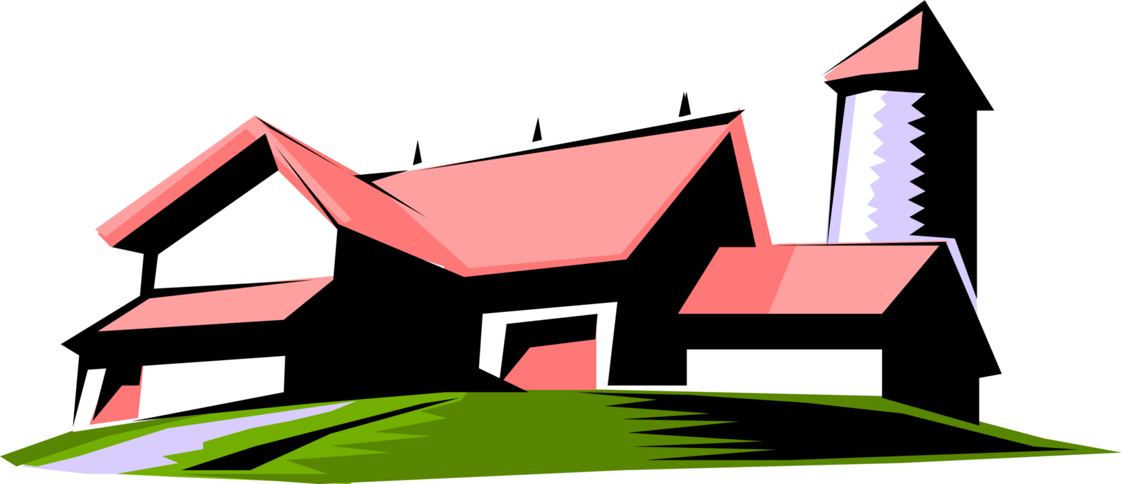 Vector Illustration of Farmhouse Symbol