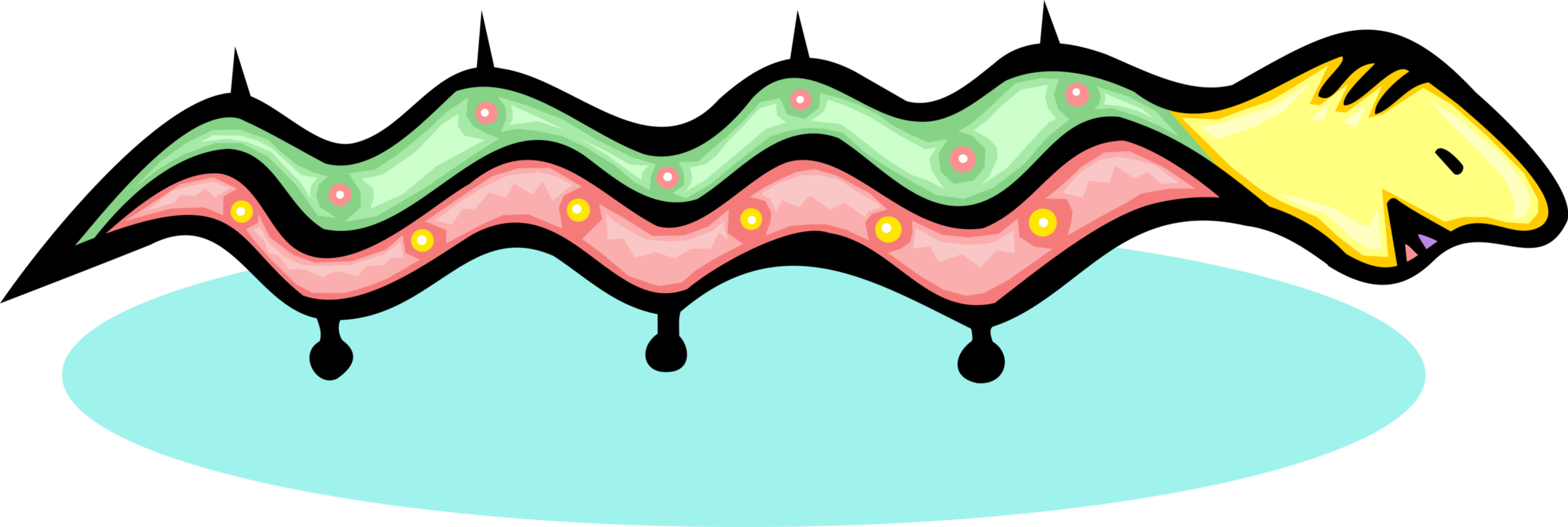 Vector Illustration of Reptile Snake Design