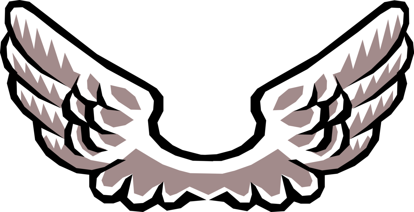 Vector Illustration of Spiritual Angel's Wings