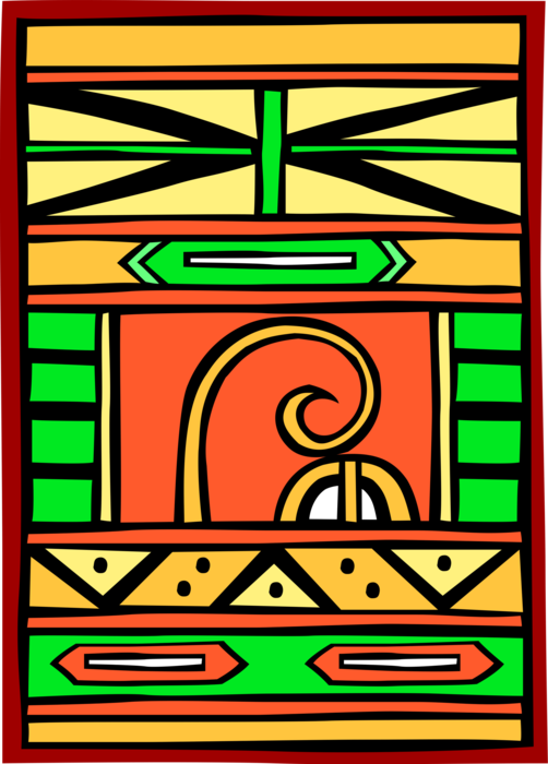 Vector Illustration of Native American Southwestern Decoration