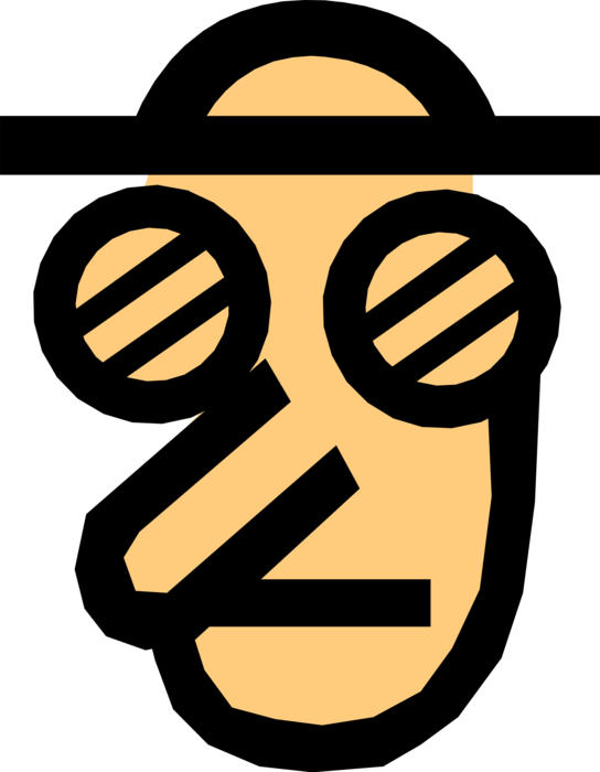 Vector Illustration of Human Face Symbol