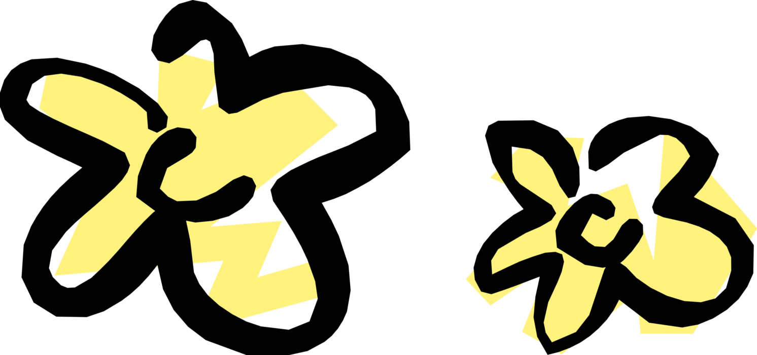 Vector Illustration of Yellow Flowers