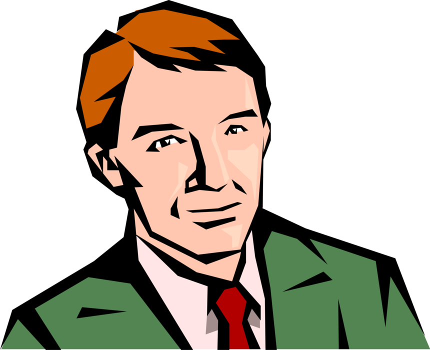 Vector Illustration of Businessman Says "Hey, Why Not"