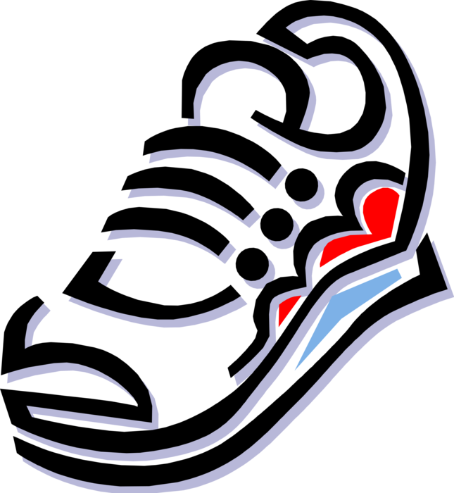 Vector Illustration of Athletic Sports Footwear Running Shoe Sneaker