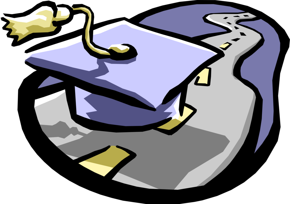 Vector Illustration of Higher Education Navigation and Planning