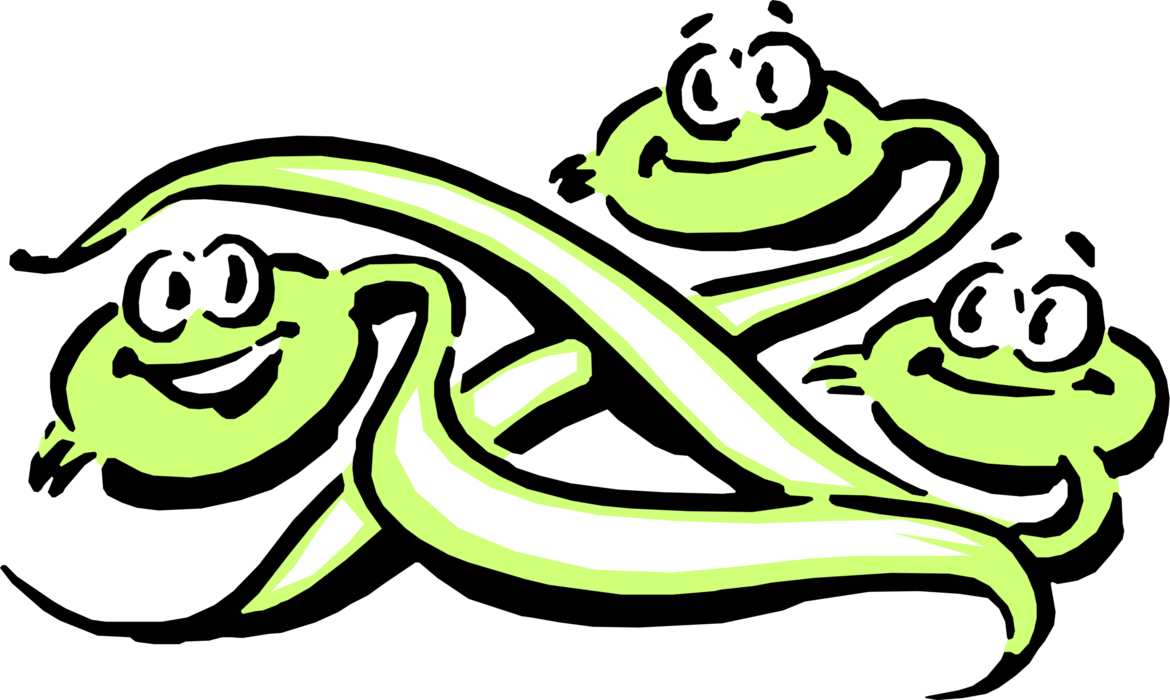 Vector Illustration of Anthropomorphic Edible Mung Bean Bean Sprouts