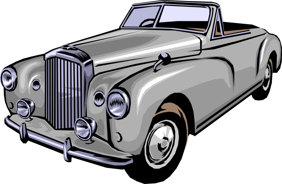 Vector Illustration of Rolls-Royce Luxury Motorcar Automobile Motor Vehicle Car