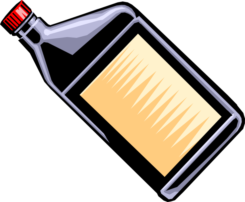 Vector Illustration of Petroleum Motor Oil Lubricant