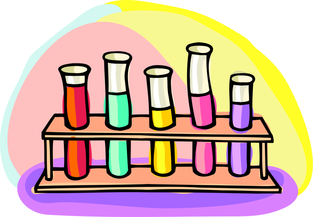 Vector Illustration of Test Tube or Culture Tube Laboratory Glassware