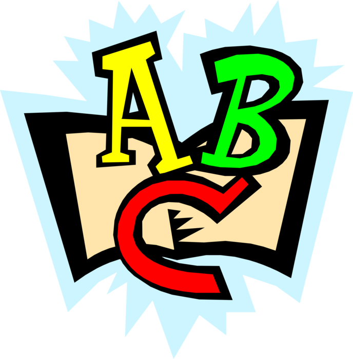 Vector Illustration of School ABC's in Education and Learning