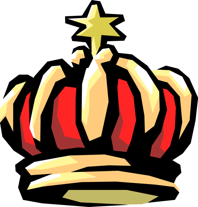 Vector Illustration of Monarch or Royalty King's Royal Crown