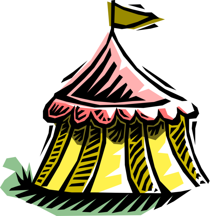 Vector Illustration of Medieval Military Tent