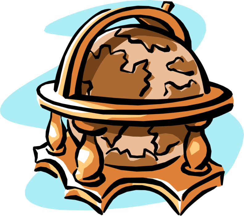 Vector Illustration of Planet Earth Globe