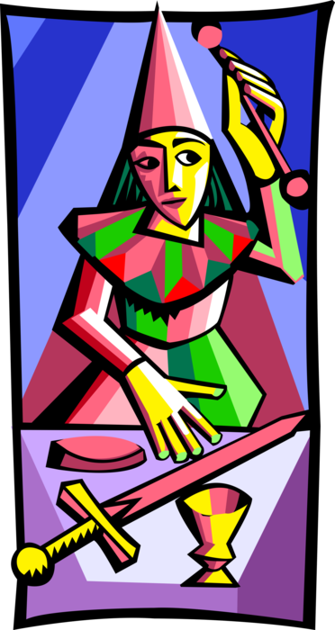 Vector Illustration of Tarot Card Major Arcana The Magician About Making Higher Use of All of One's Power.