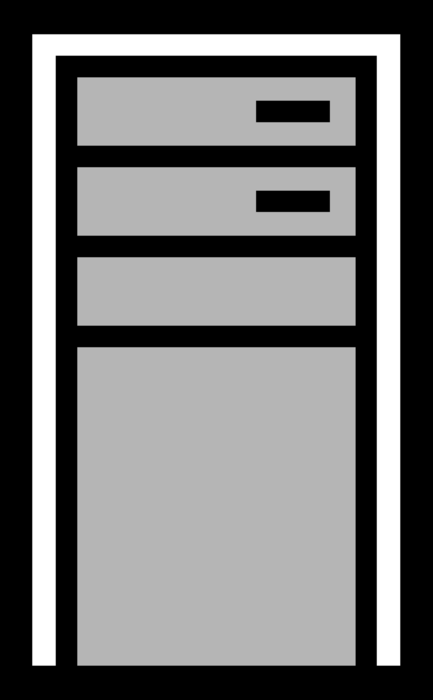 Vector Illustration of General Purpose Programmable Electronic Personal Computer Device