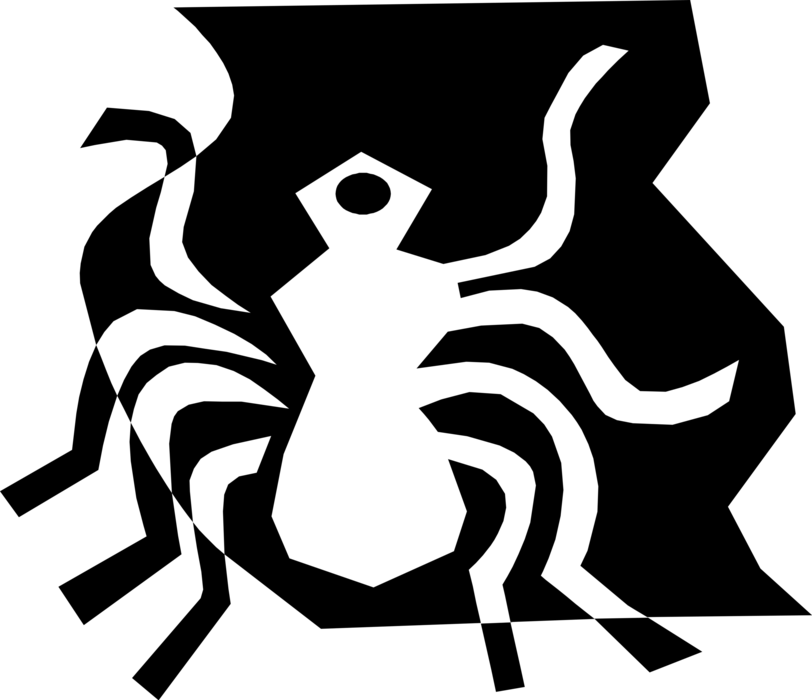 Vector Illustration of Multi-Legged Bug Insect