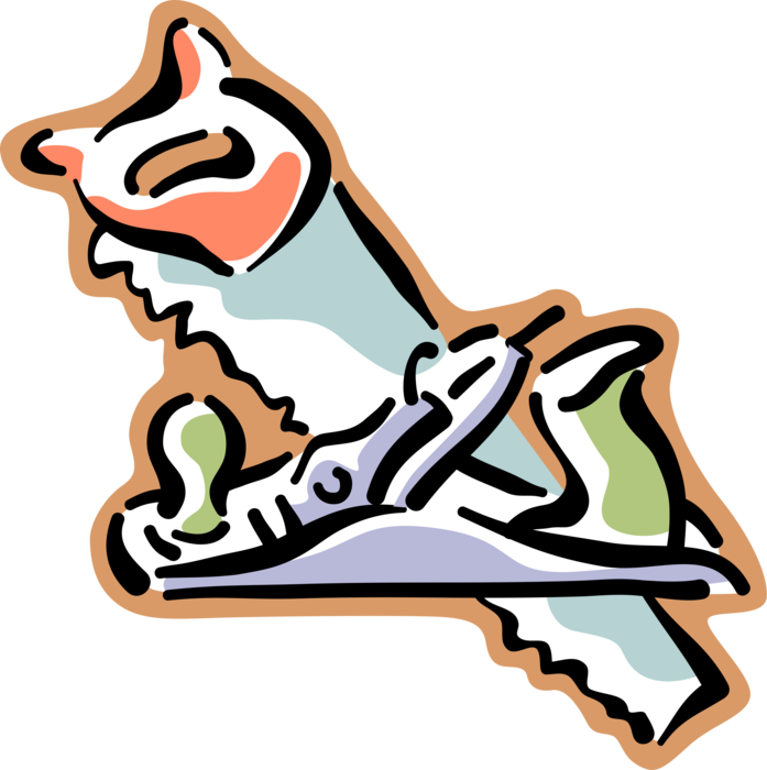 Vector Illustration of Woodworking and Carpentry Hand Saw with Wood Plane Tools