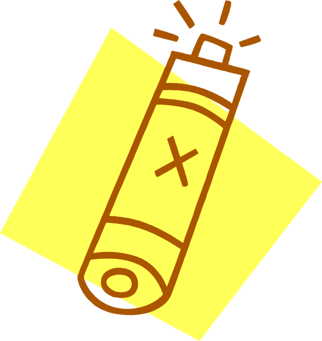 Vector Illustration of Energy Cell Power Source Batteries