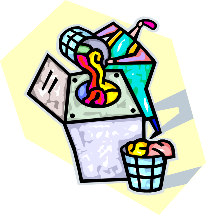 Vector Illustration of Loading Laundry in Washing Machine to Clean Clothes