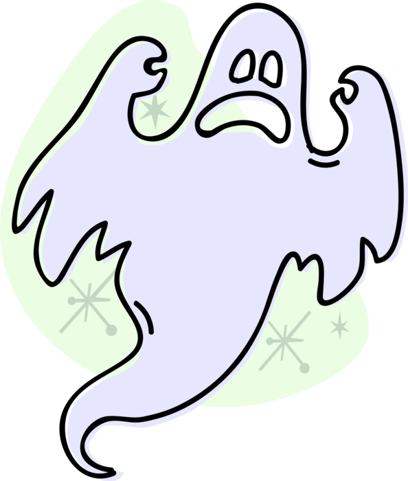 Vector Illustration of Halloween Goblin Ghost Phantom, Apparition, Spirit, Spook