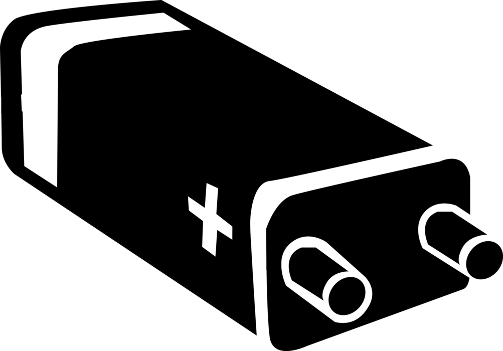 Vector Illustration of Energy Cell Power Source Batteries