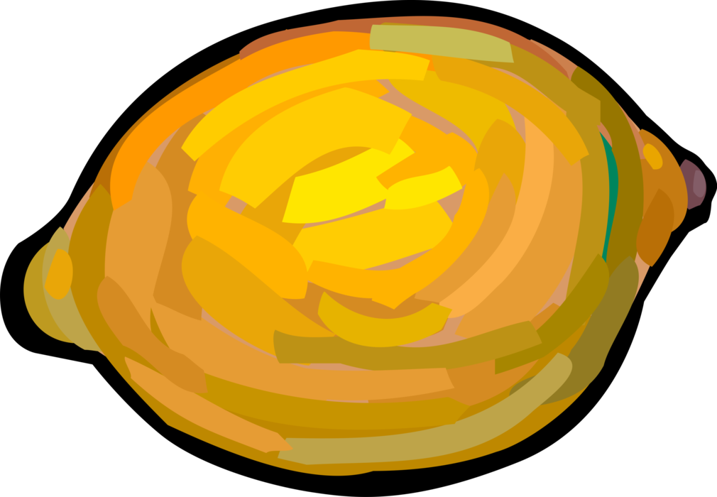 Vector Illustration of Citrus Fruit Lemon