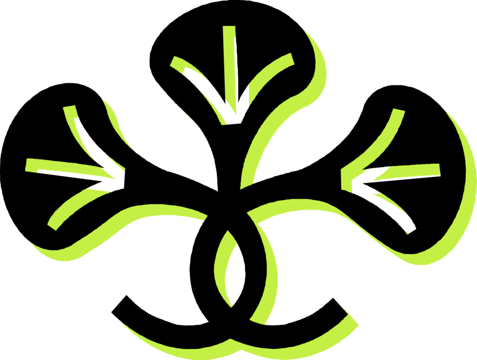 Vector Illustration of Abstract Enigmatic Floral Decorative Vector Design Element