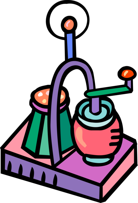Vector Illustration of Salt Shaker and Pepper Grinder Mill Condiment Dispenser