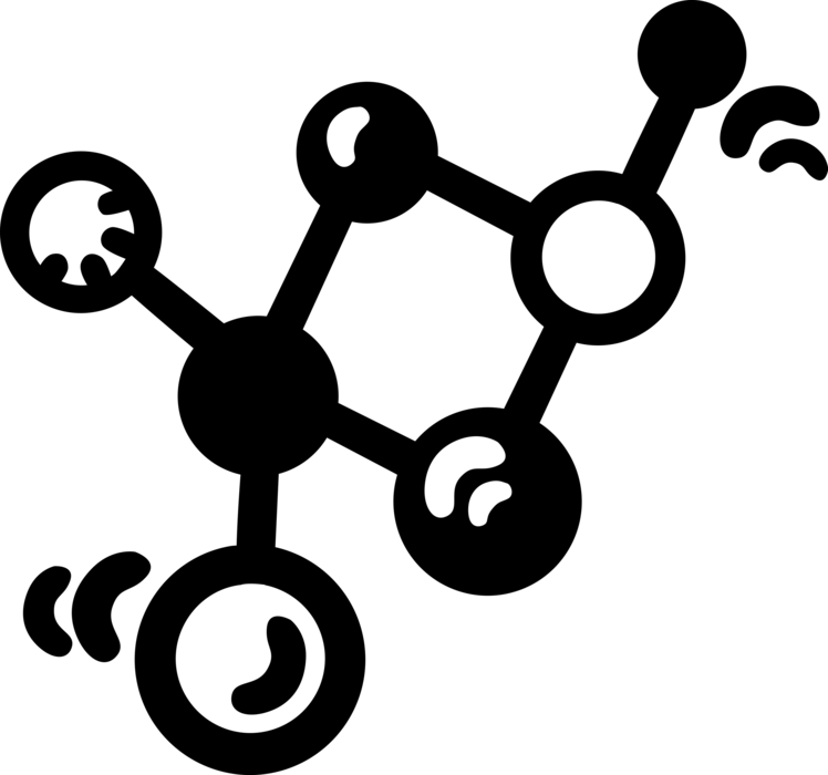 Vector Illustration of Molecule Electrically Neutral Group of Two or More Atoms Held Together by Chemical Bonds