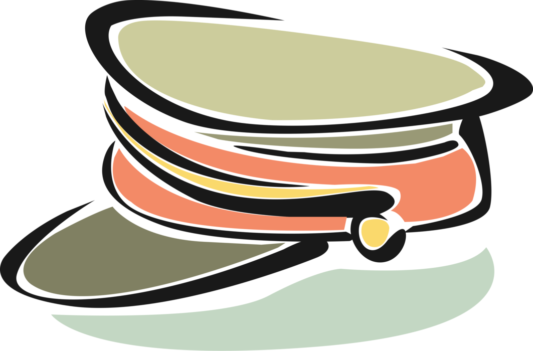 Vector Illustration of Head Covering Hat Protects Against the Elements