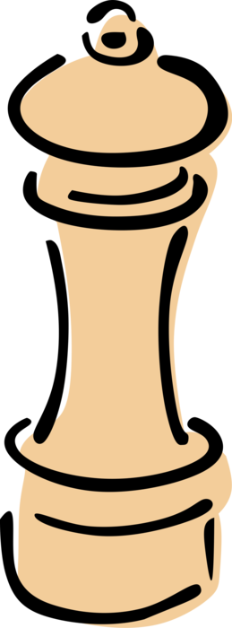 Vector Illustration of Pepper Grinder Peppermill