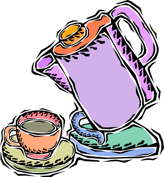 Vector Illustration of Coffeemaker or Coffee Machine