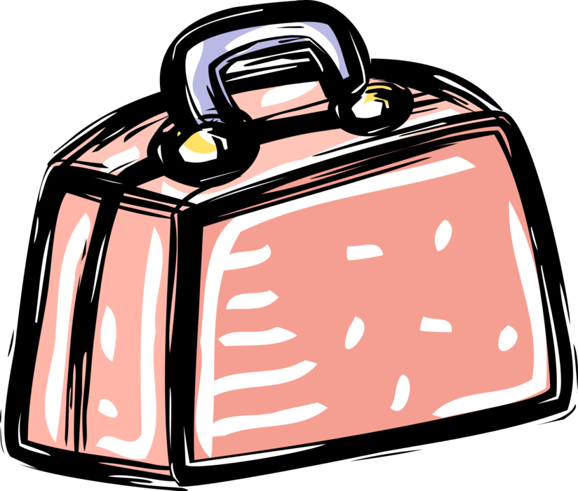 Vector Illustration of Travel Suitcase or Luggage Baggage