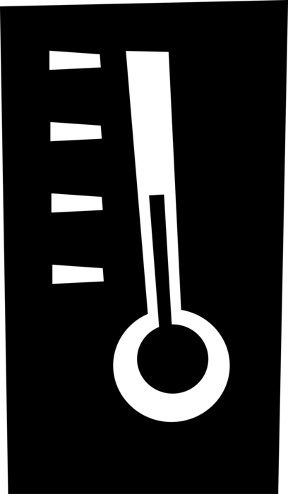 Vector Illustration of Thermometer for Taking Patient's Temperature