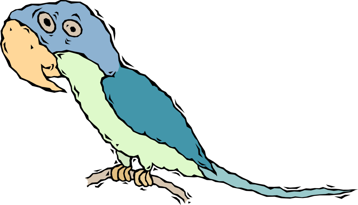 Vector Illustration of South American Macaw Parrot Bird