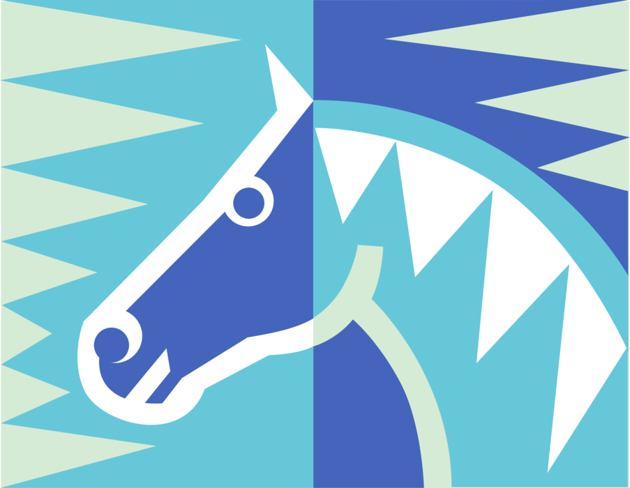 Vector Illustration of Equestrian Horse Symbol