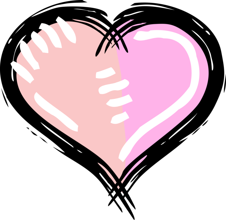 Vector Illustration of Romance Love Heart Symbol