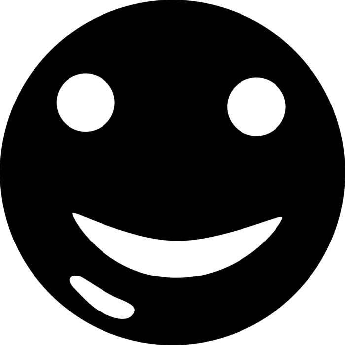 Vector Illustration of Happy Face Button