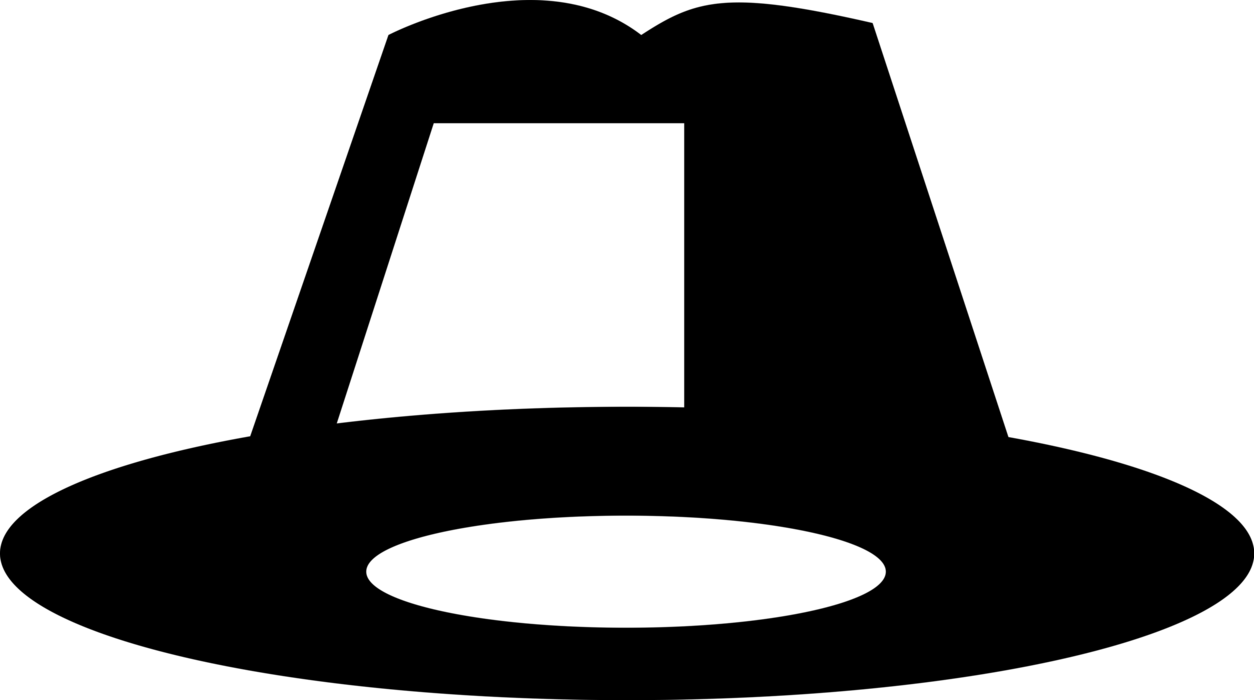 Vector Illustration of Head Covering Hat Protects Against the Elements
