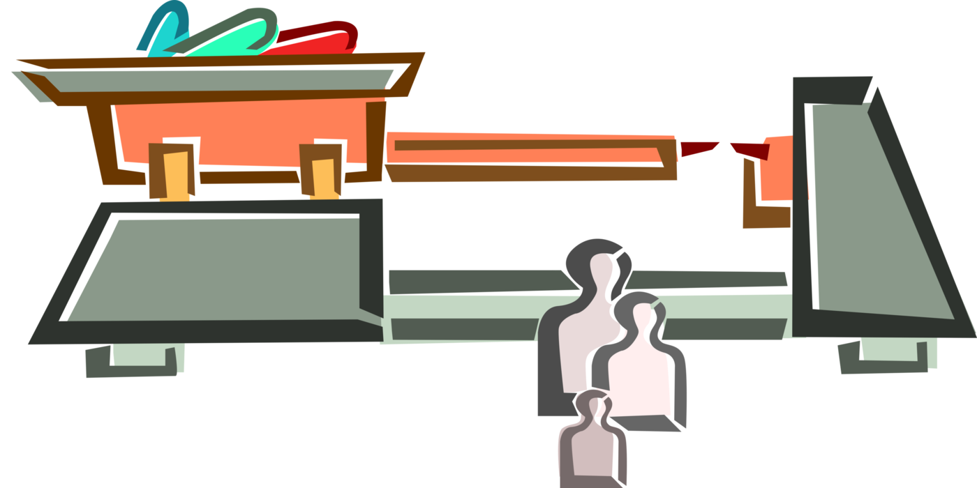 Vector Illustration of Weighing Scales Force-Measuring Devices for Weight Measurement