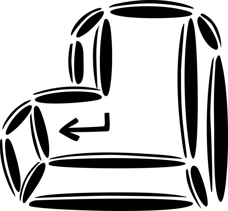 Vector Illustration of Enter Key from Computer Keyboard