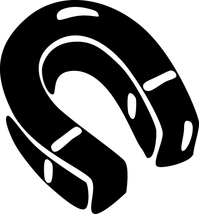 Vector Illustration of Magnet Produces Magnetic Field That Attracts and Repels Ferromagnetic Material