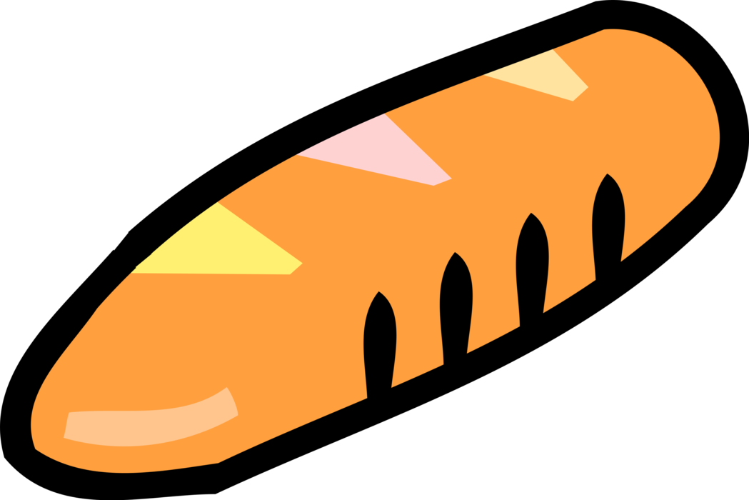 Vector Illustration of Fresh Baked Loaf of Bread