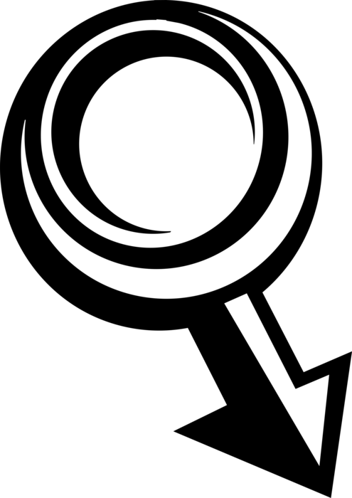 Vector Illustration of Male Sex Gender Mars Symbol