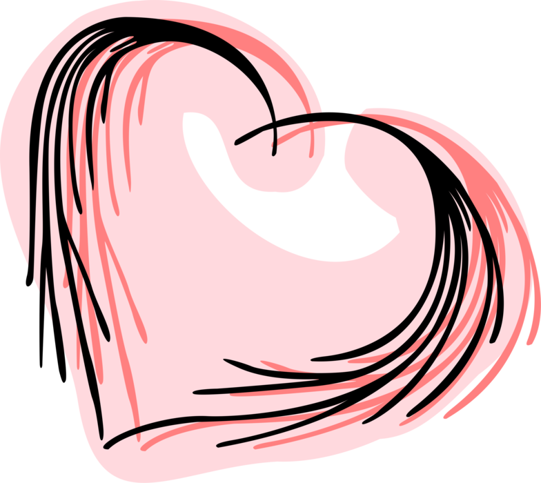 Vector Illustration of Romantic Love Heart