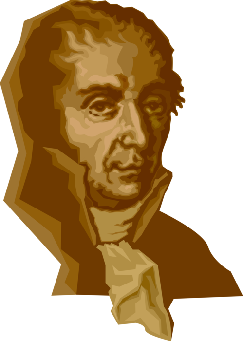 Vector Illustration of Alessandro Volta, Pioneer of Electricity and Power Italian Physicist, Chemist